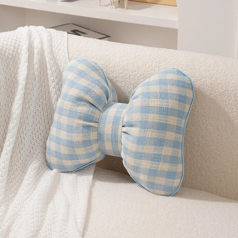 Pink Bow Ribbon Cushion