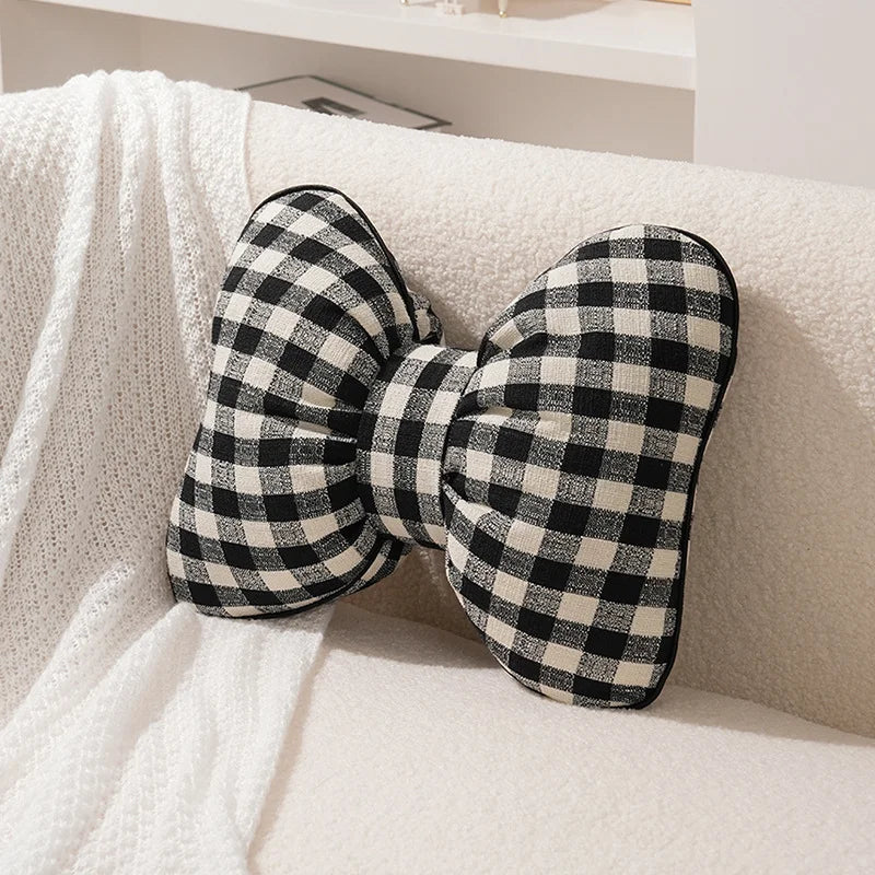 Pink Bow Ribbon Cushion
