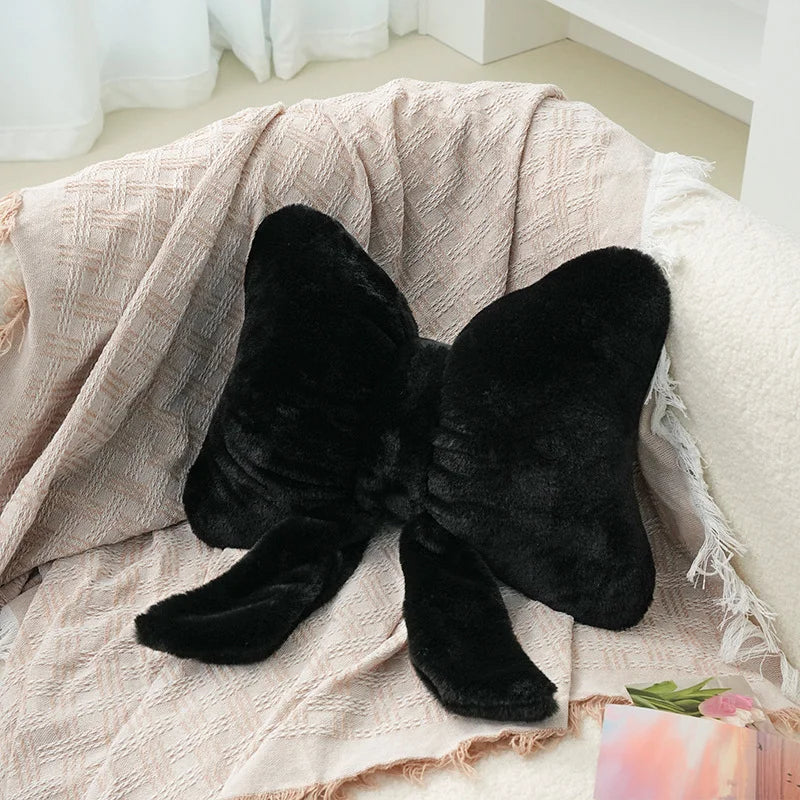 Pink Bow Ribbon Cushion