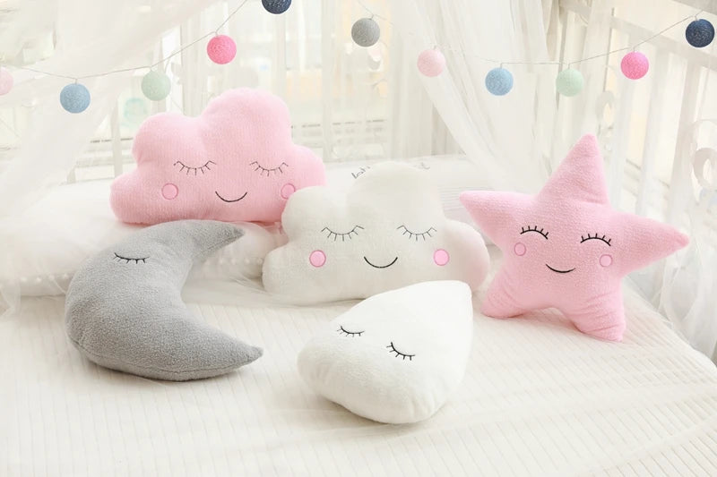 Cloud Moon Star Plush Pillow