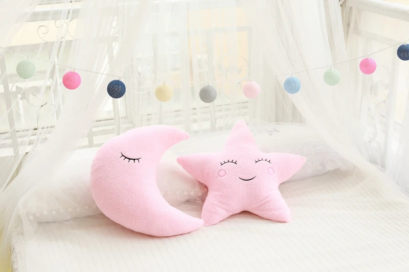 Cloud Moon Star Plush Pillow
