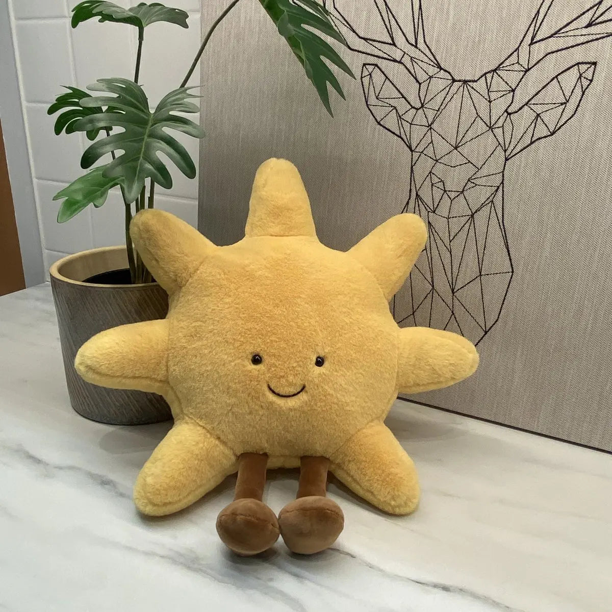 Sun Moon Smile Plush Toy