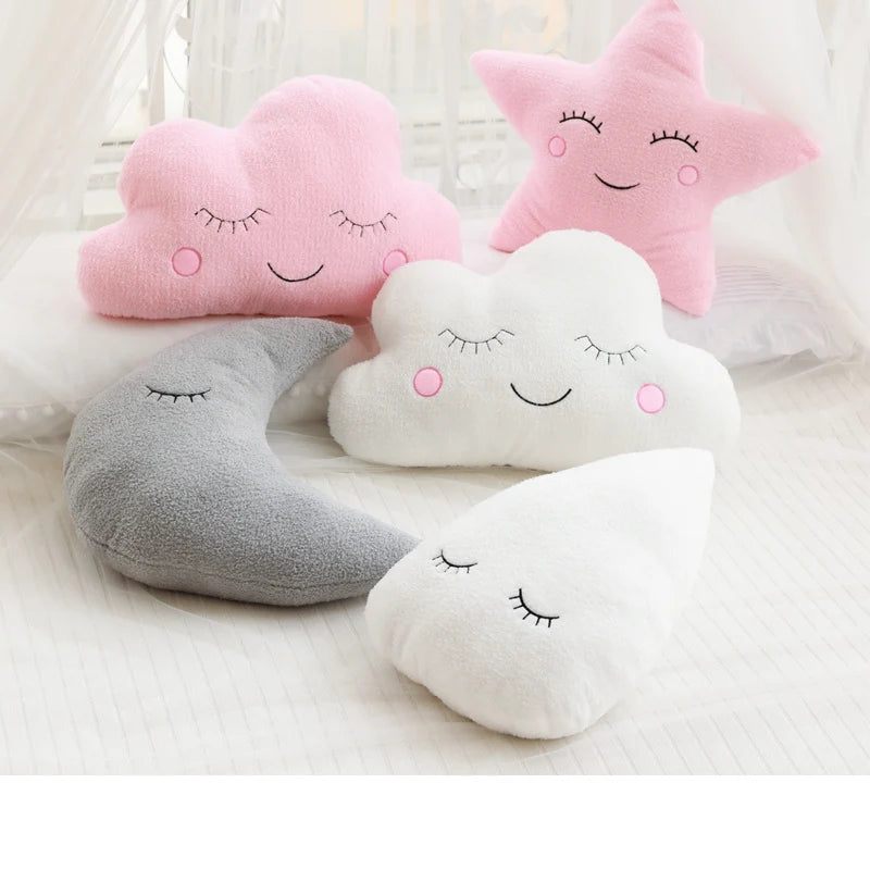 Cloud Moon Star Plush Pillow
