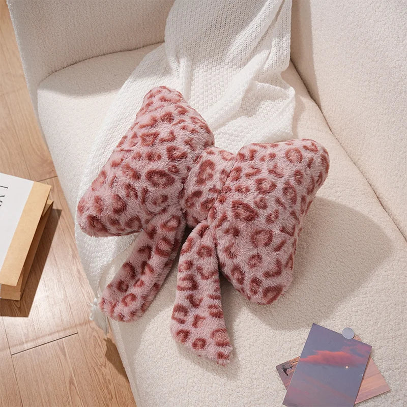 Pink Bow Ribbon Cushion