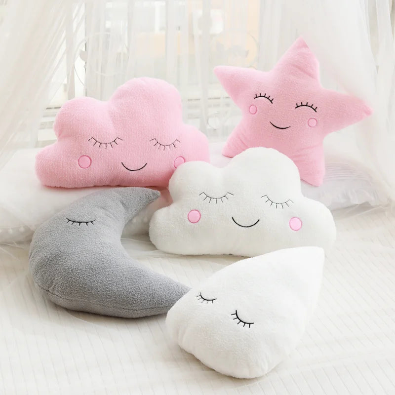 Cloud Moon Star Plush Pillow