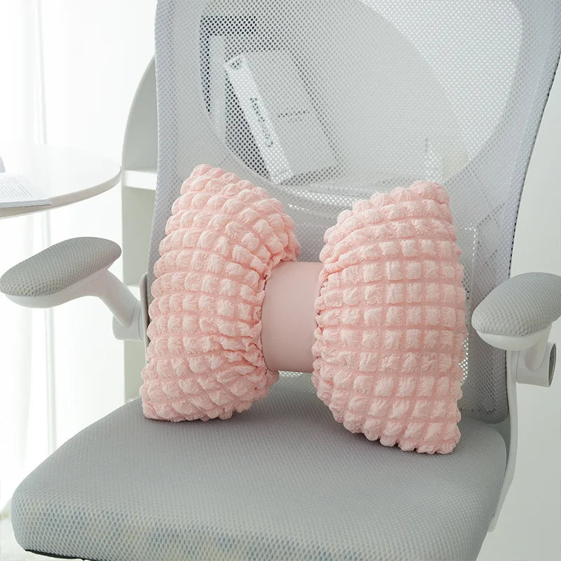Pink Bow Ribbon Cushion
